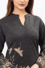 2pc kurti set Charcoal grey - Image 4