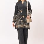 2pc kurti set Charcoal grey