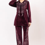 Wine Velvet Coordset