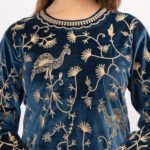 2pc kurti set Rich teal velvet