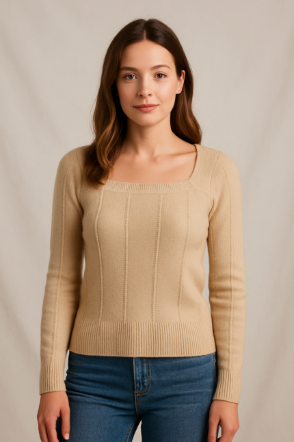 Cream Woolen top
